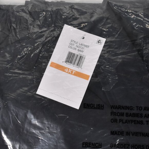 London Fog Men's Auburn Zip-Front Golf Jacket Navy size 4XT NEW - Picture 8 of 9